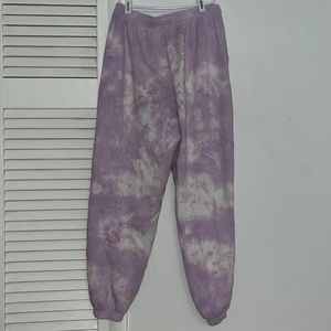 Pacsun putple tye die sweatpants WILL TAKE OFFERS